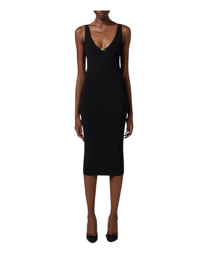 robe-midi-en-tricot-avec-tulle