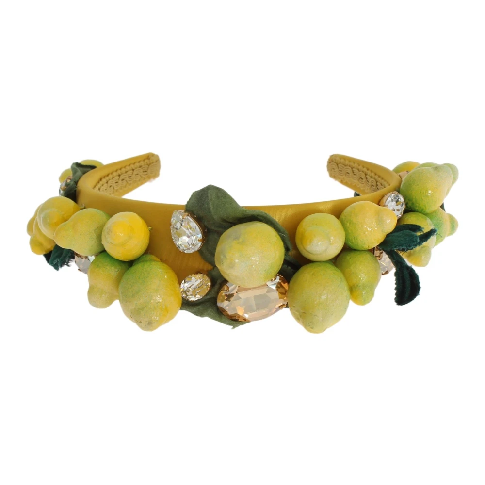 Dolce & Gabbana Women's Yellow Lemon Crystal Headband Tiara
