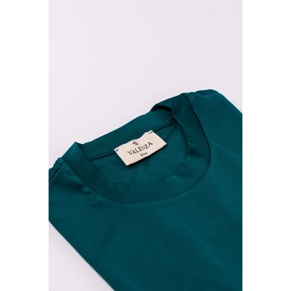 Valenza Interlock Supima T-shirt in Petrol Green Heren