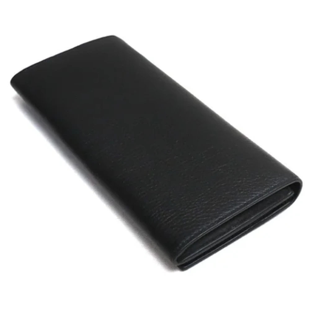 Dunhill Pre-owned Leather wallets Black Heren