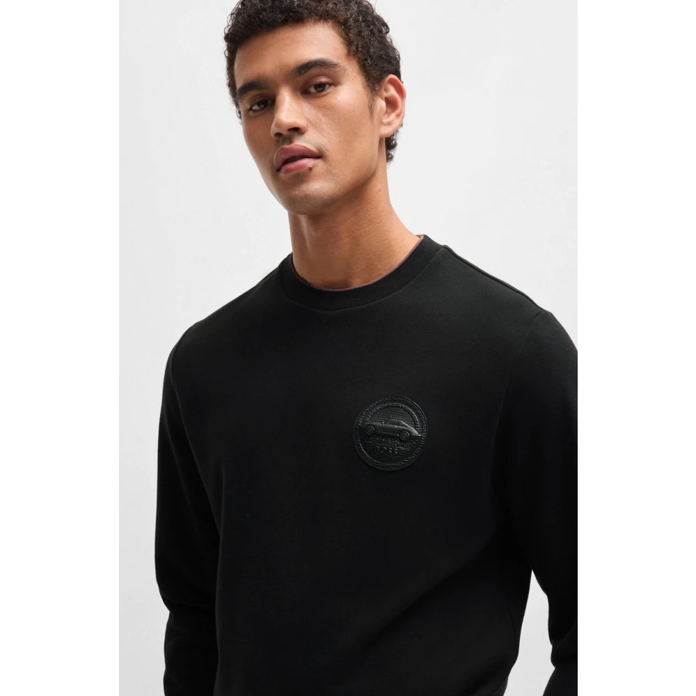 Hugo Boss Stijlvolle Sweater voor Mannen Black Heren