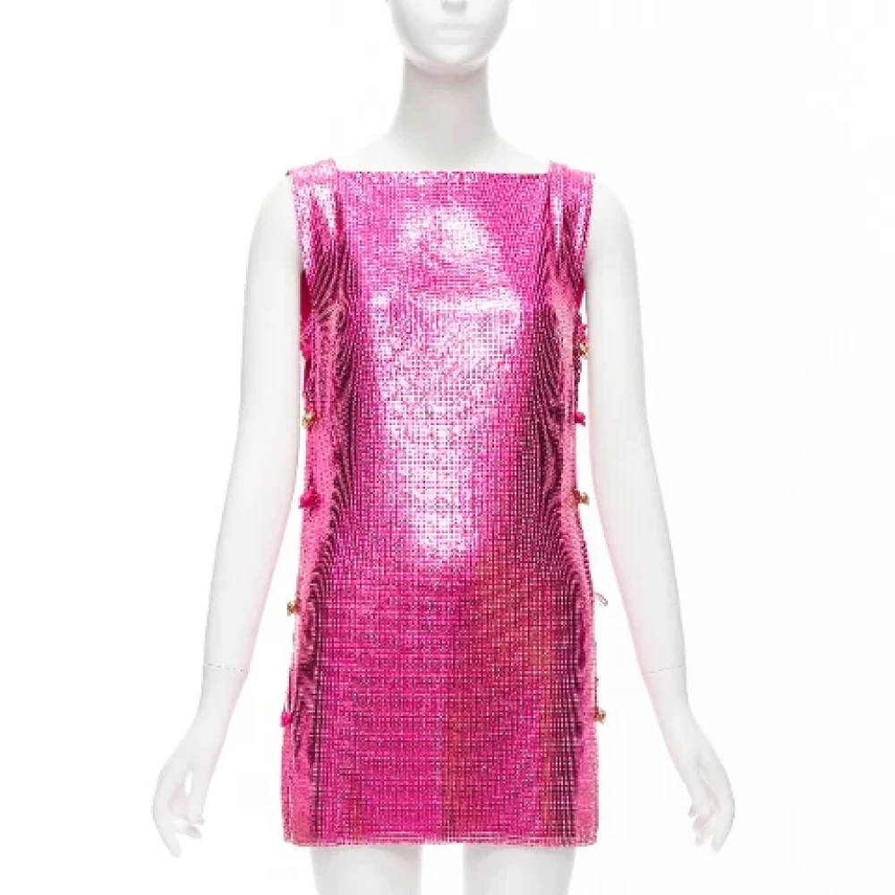 Versace Pre-owned Metal dresses Pink Dames