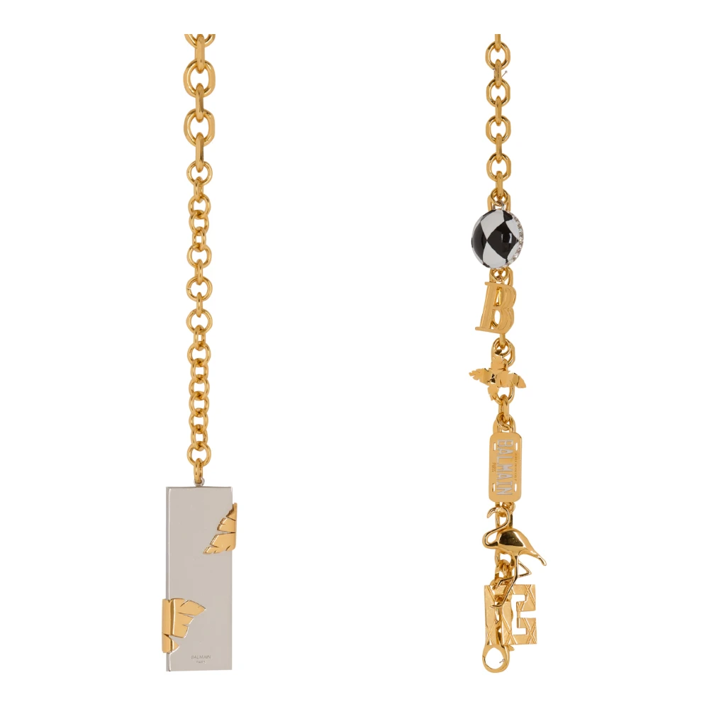 Balmain Miami ketting en hanger juwelen riem Yellow Dames
