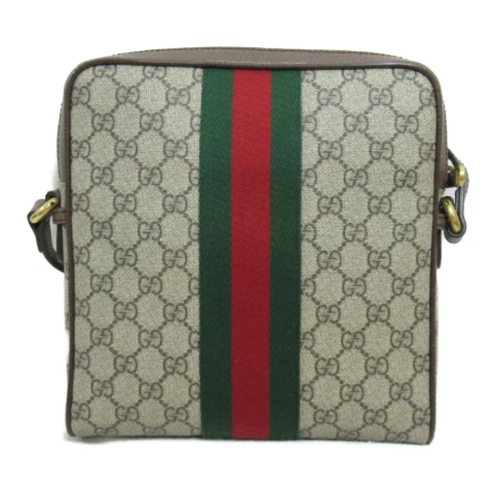 Gucci Vintage Pre-owned Canvas shoulder-bags Beige Dames