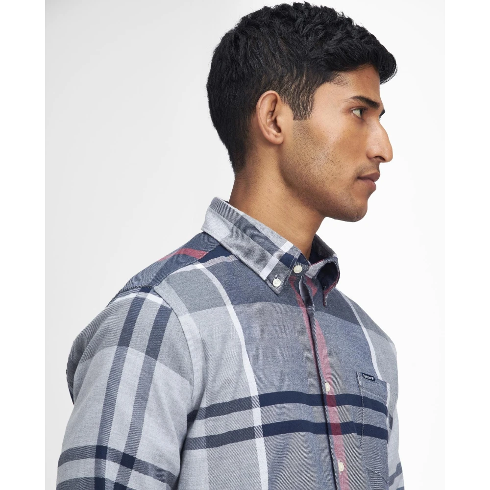 Barbour Tailored Blue Granite Shirt Blue Heren