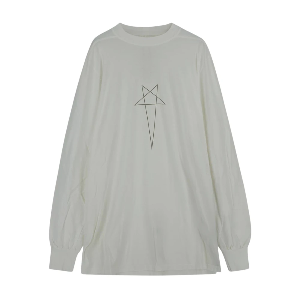 Rick Owens Long Sleeve T-Shirt White Heren