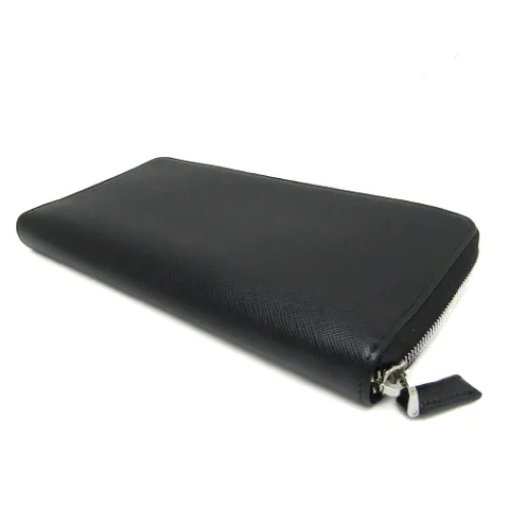 Prada Vintage Pre-owned Leather wallets Black Dames