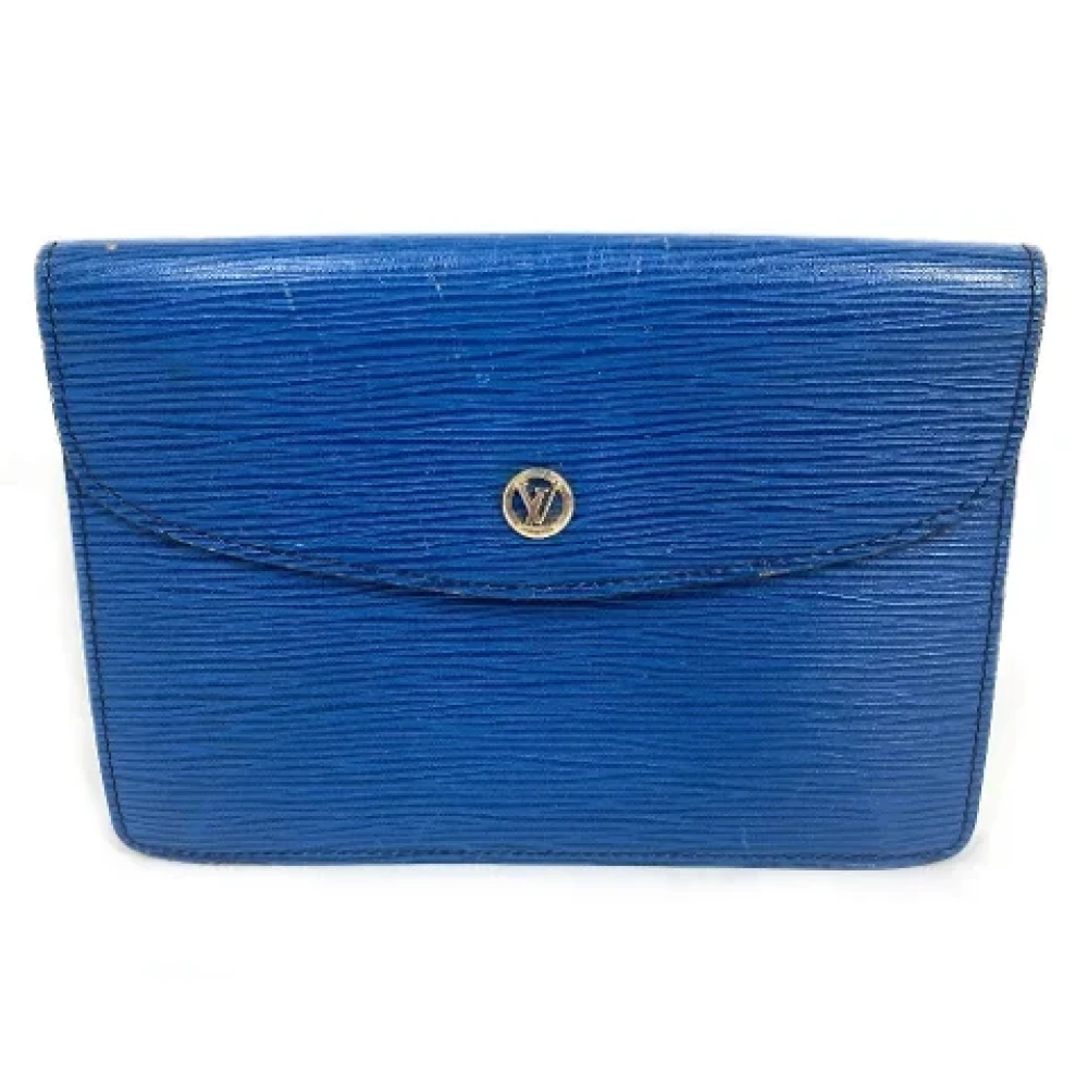 Louis Vuitton Vintage Pre-owned Leather louis-vuitton-bags Blue Dames