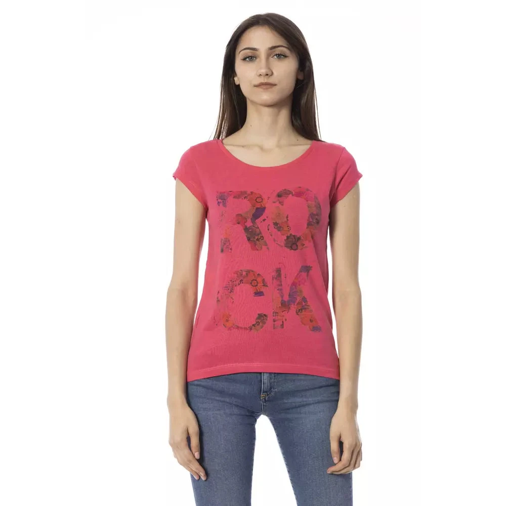 Trussardi Donna Rosa Top, L, New,