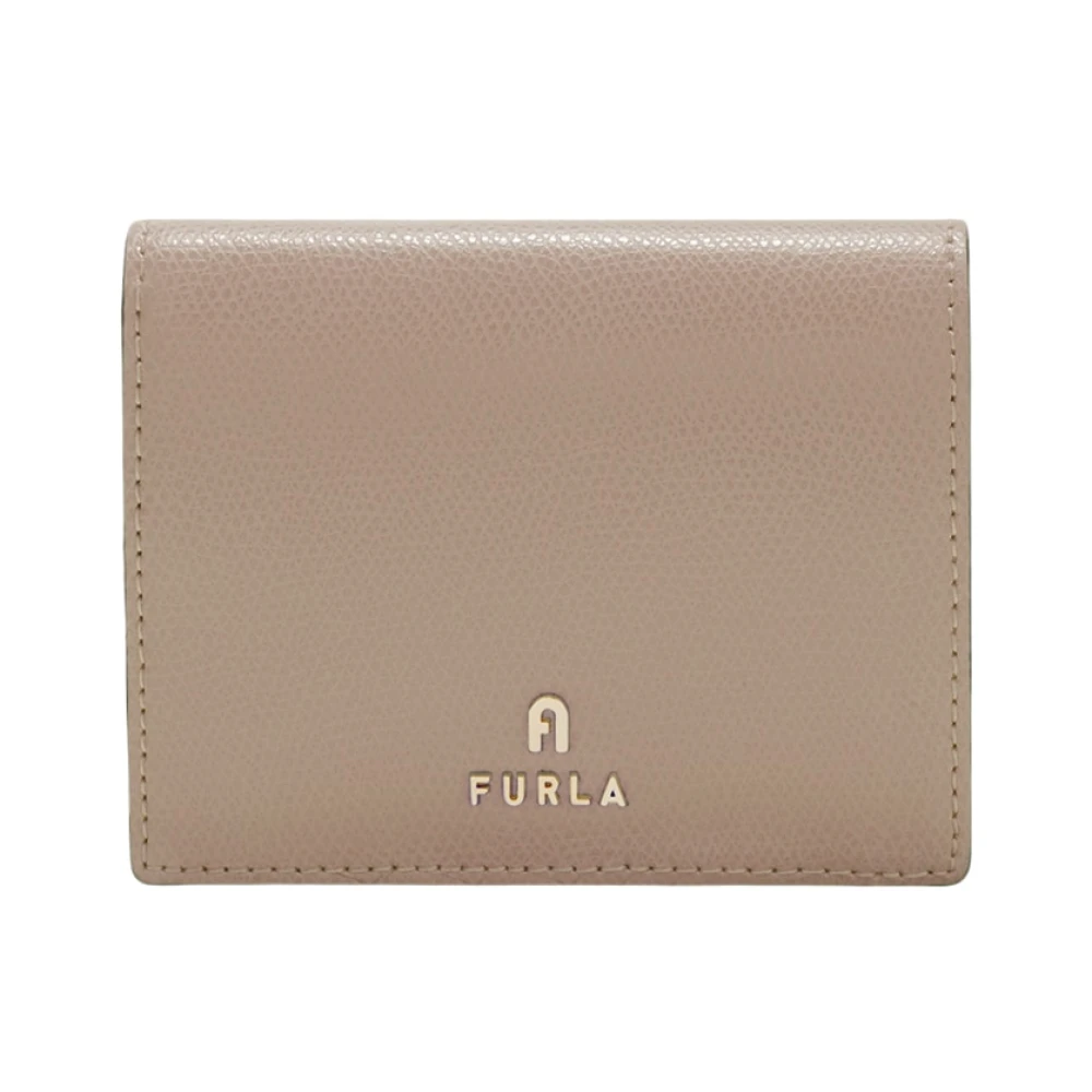 Furla Beige Camelia Compact Wallet - Female - Wallets & Cardholders - One Size - Accessories