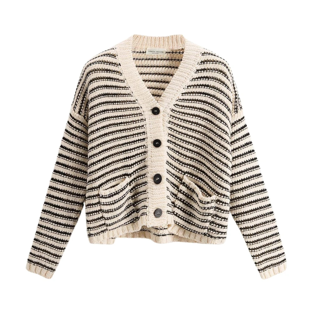 Roberto Collina Women's Multicolor Cardigan - Cardigans - S - Knitwear