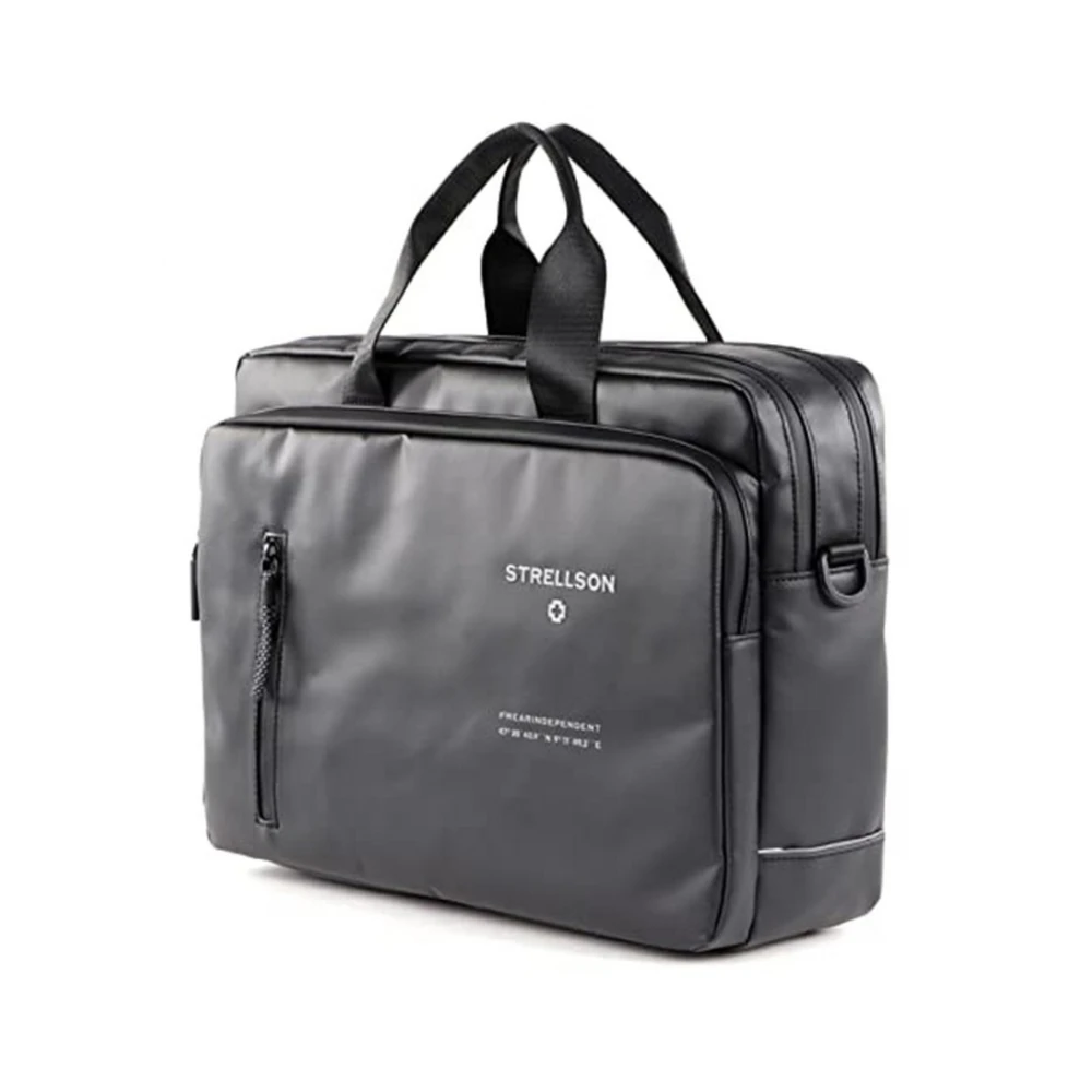 Strellson Stockwell 2.0 Aktetas in Zwart Black Unisex