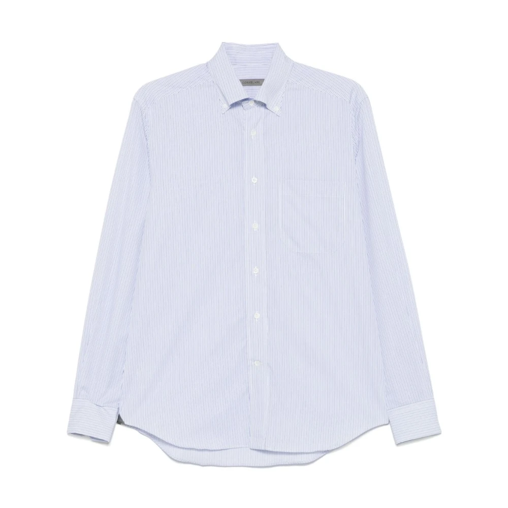 Corneliani Blauw Overhemd voor Mannen Stijlvol Blue Heren