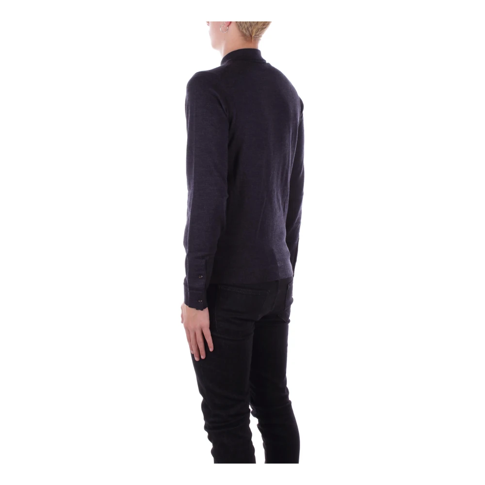 Alpha Studio Antraciet T-shirts en Polos met Logo Gray Heren