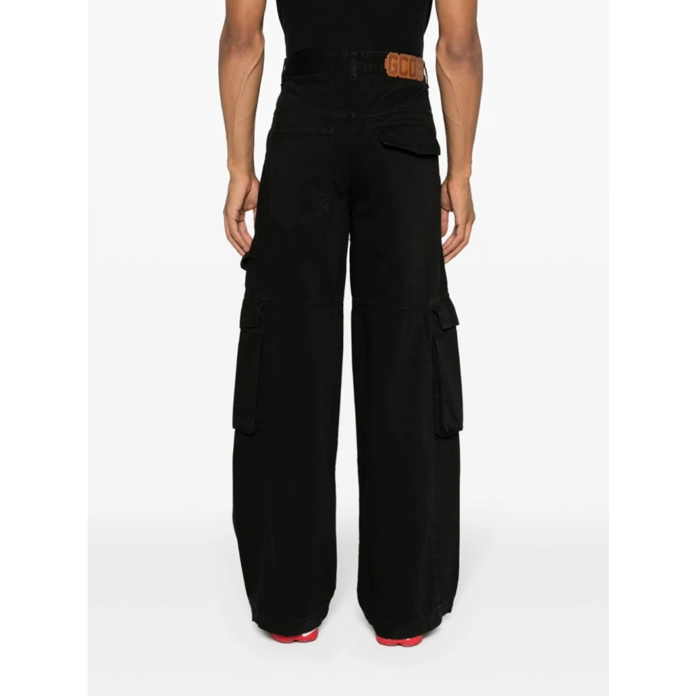 Gcds Zwarte Stijlvolle Broek Black Heren