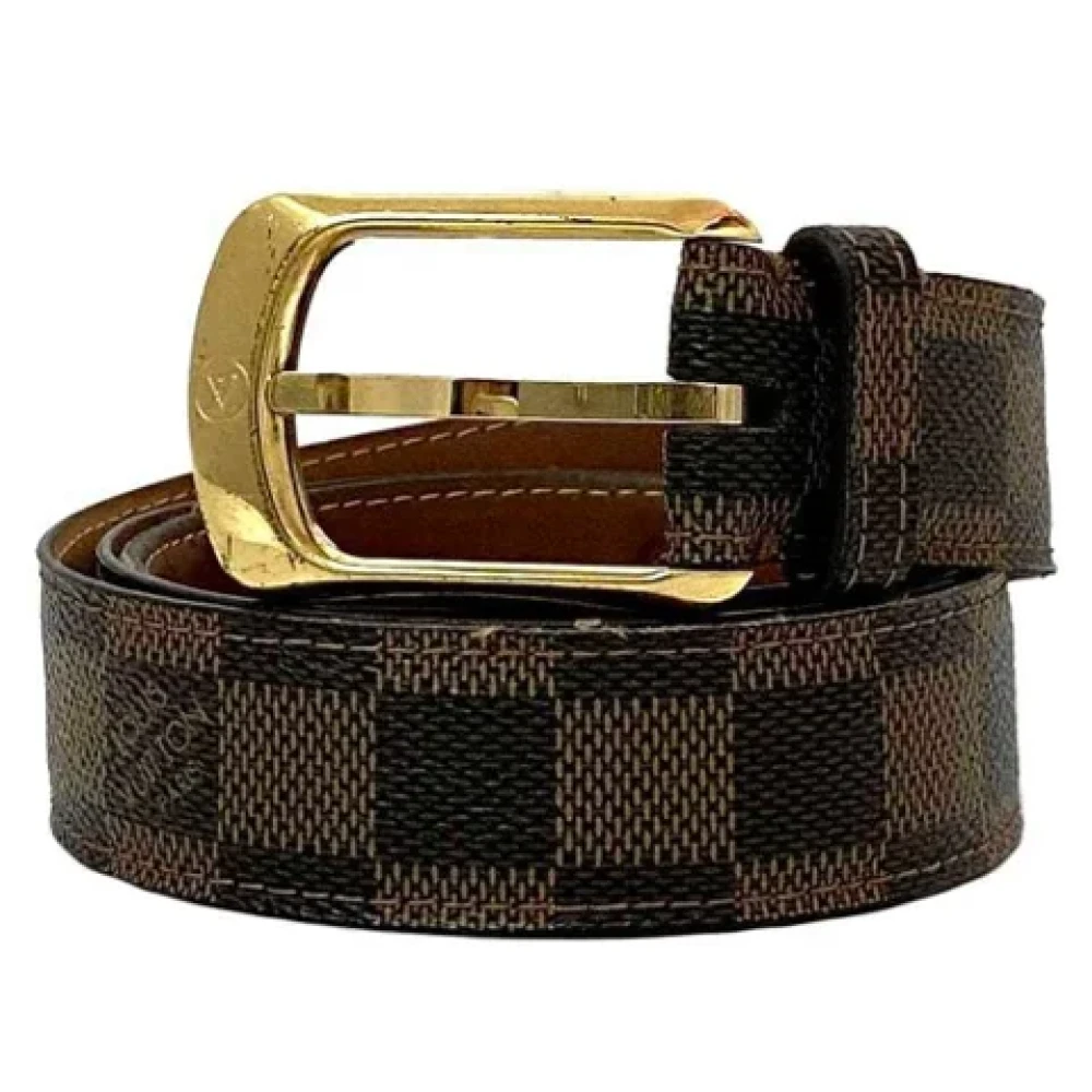 Louis Vuitton Vintage Pre-owned Canvas belts Brown Dames