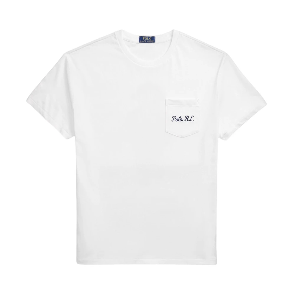 Polo Ralph Lauren Wit Jersey T-shirt 710951623001 White Heren