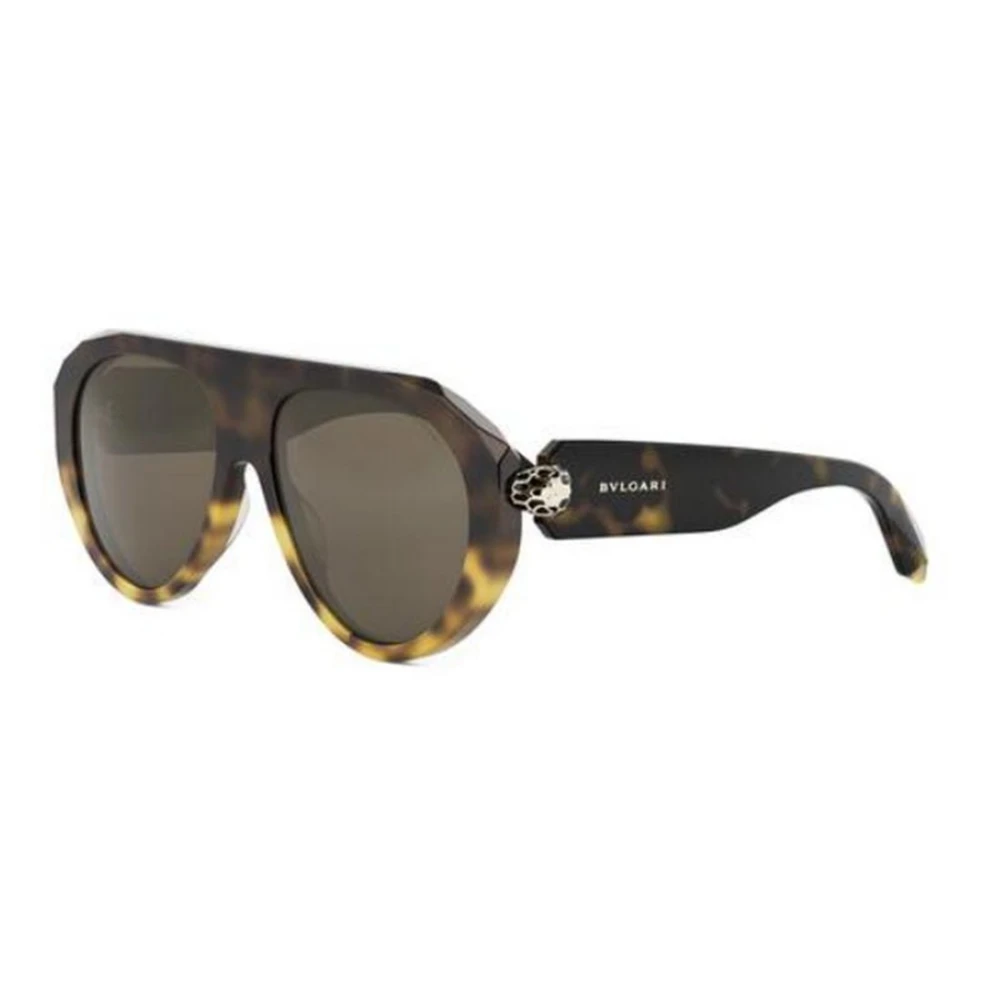 Bvlgari Women's Brown Authentic Serpenti Forever Glasses - Sunglasses - 56 Mm - Accessories