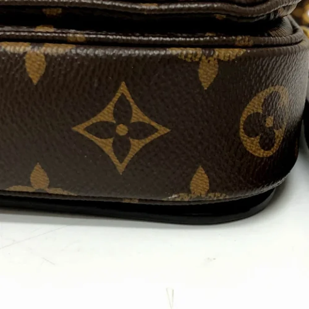 Louis Vuitton Vintage Pre-owned Cotton louis-vuitton-bags Brown Dames