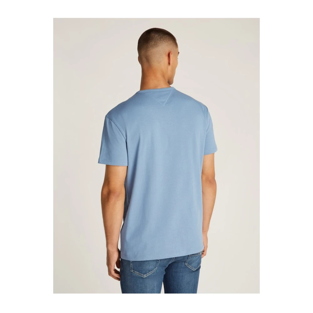 Tommy Jeans Blauw Regular Fit Katoenen T-shirt Blue Heren