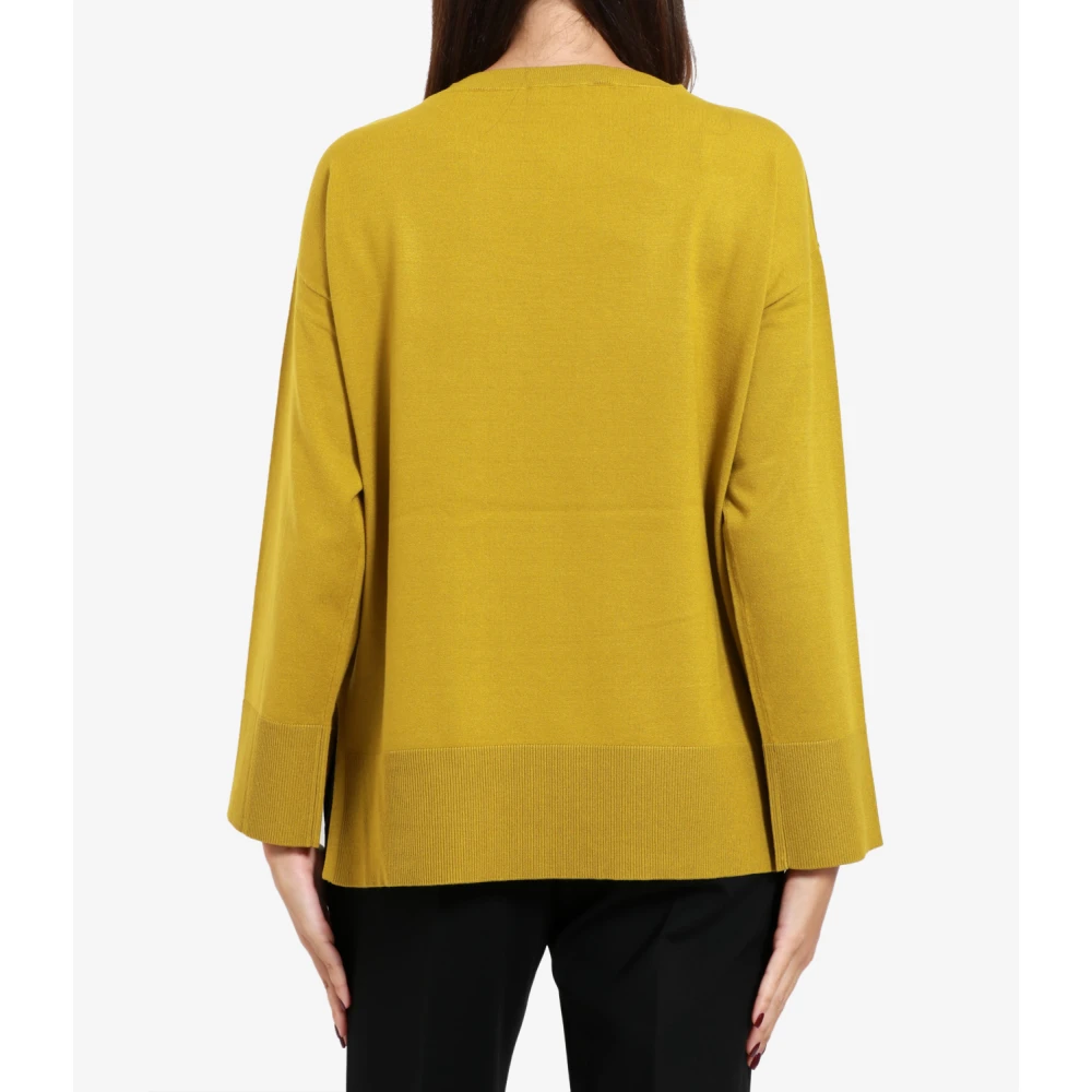 Kaos Olijfolie Kimono Sweater Yellow Dames