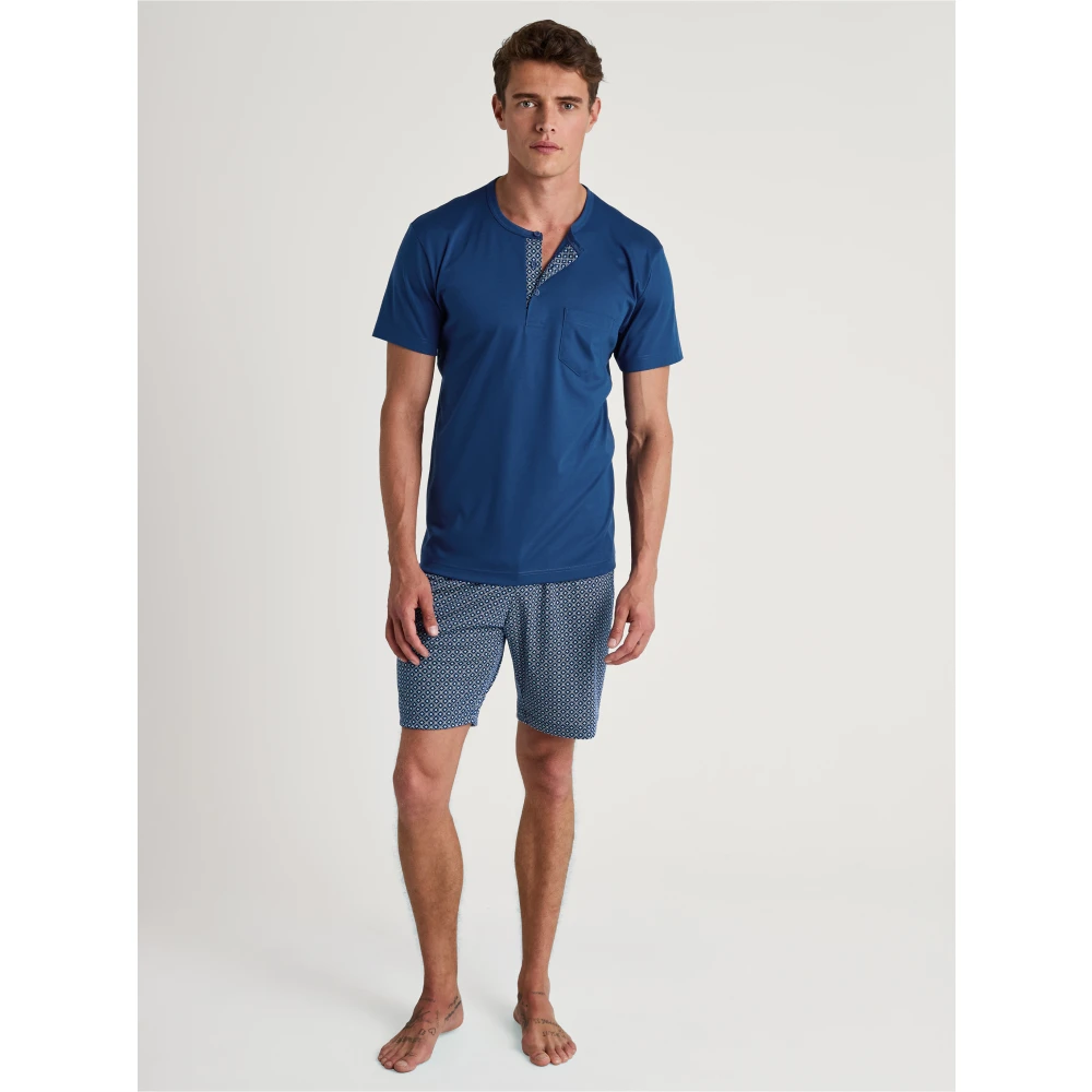CALIDA Korte Pyjama Set Blue Heren