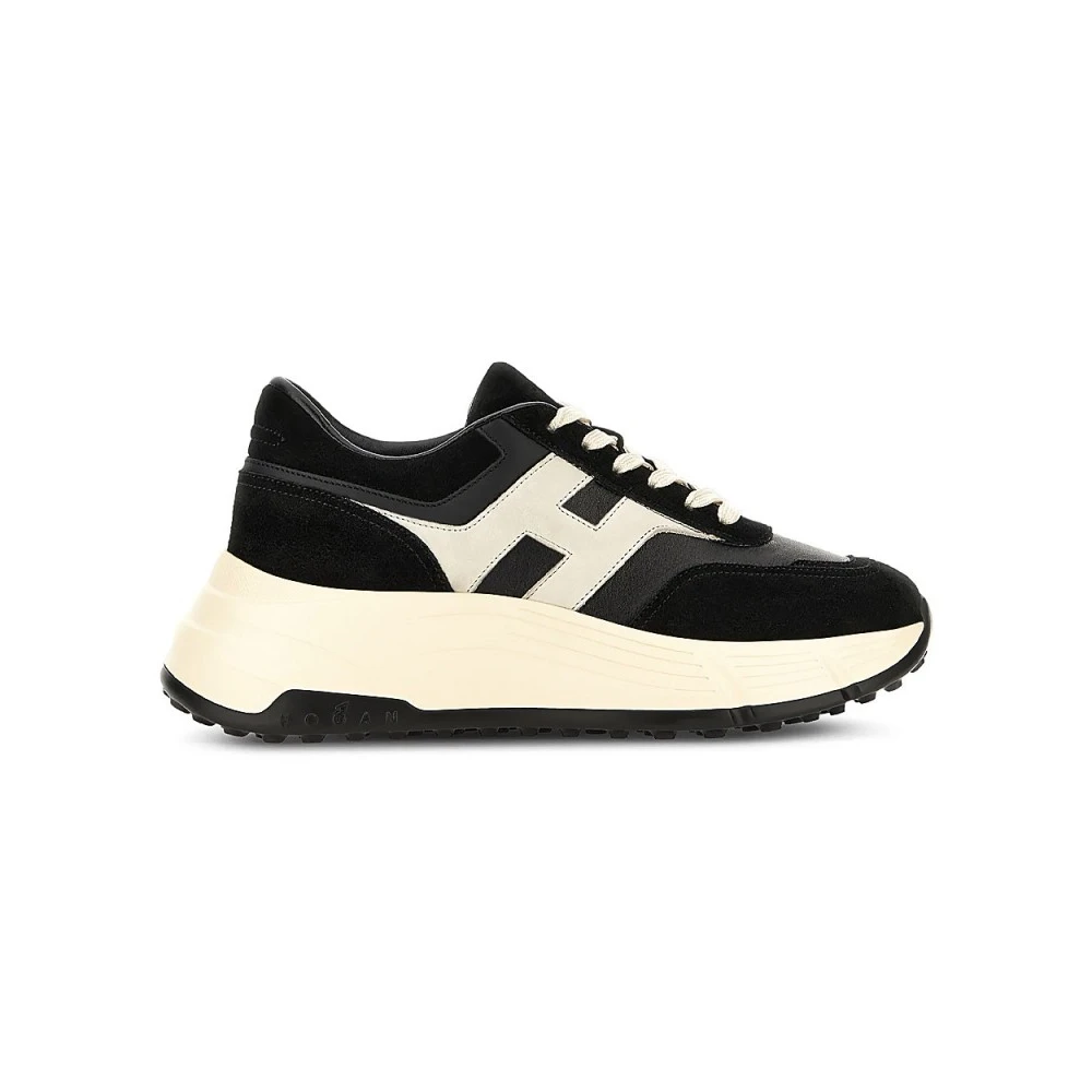 Hogan Women's Black Sneakers, 4 Uk, Hi‑Fi Trainers