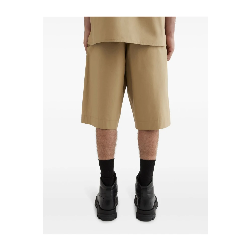 Jil Sander Beige Shorts voor Mannen Beige Heren