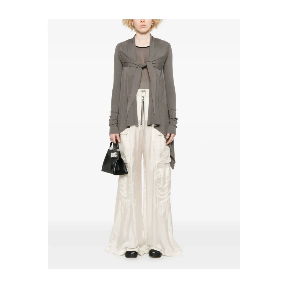 Rick Owens Grijze Wollen Trui met Knopen Gray Dames
