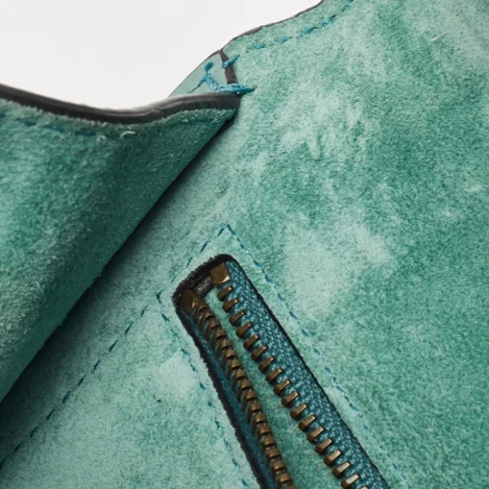 Valentino Vintage Pre-owned Leather shoulder-bags Green Dames