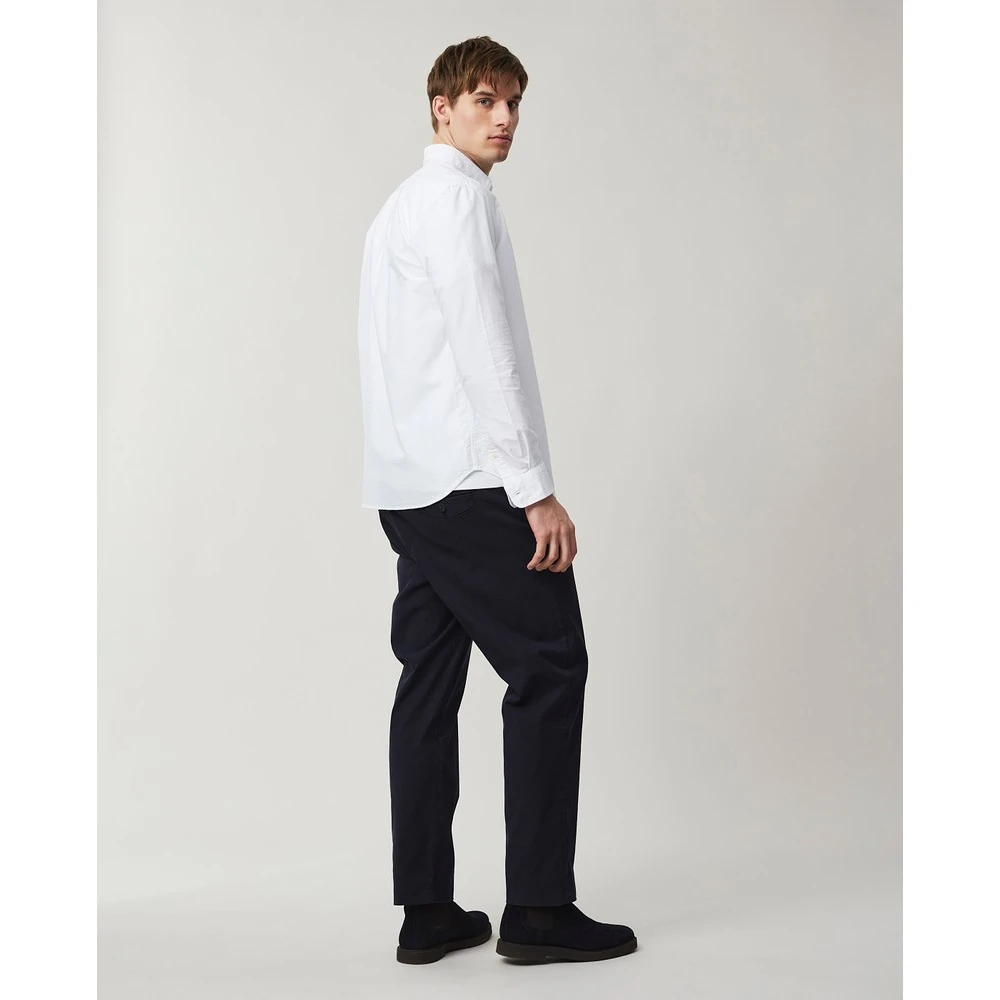 Lexington Witte Casual Oxford Button-Down Overhemd White Heren