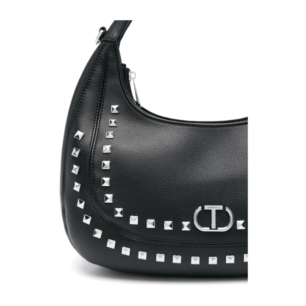 Twinset Zwarte Hobo Tas Black Dames