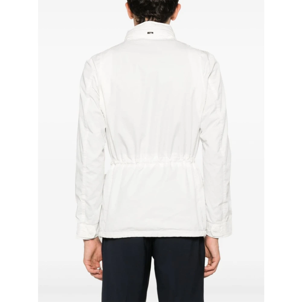 Herno Witte Parka Jas White Heren