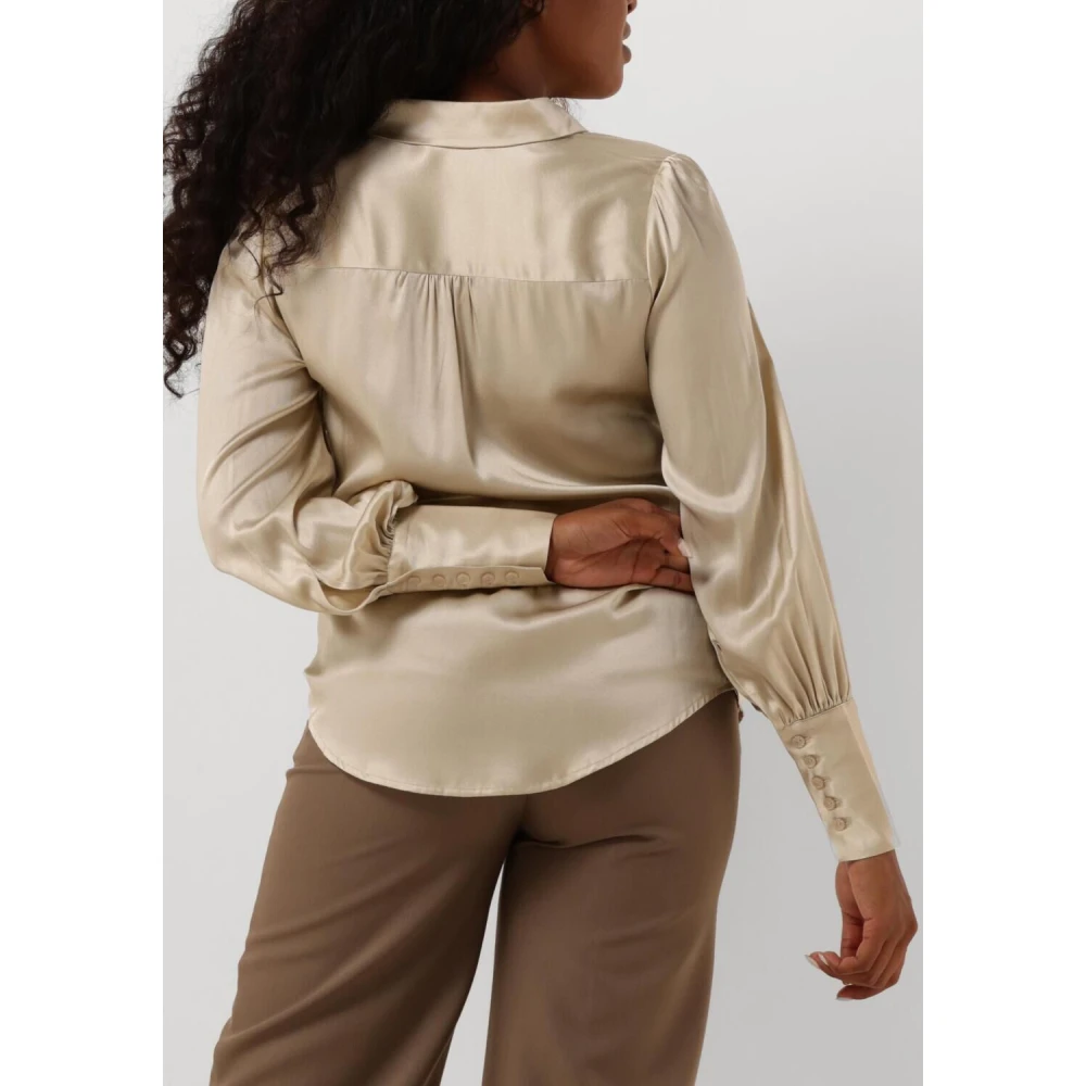 Dea Kudibal Elegante Beige Blouse Cadence Beige Dames