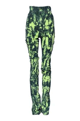 Grön Färgsplash Skinny Jeans