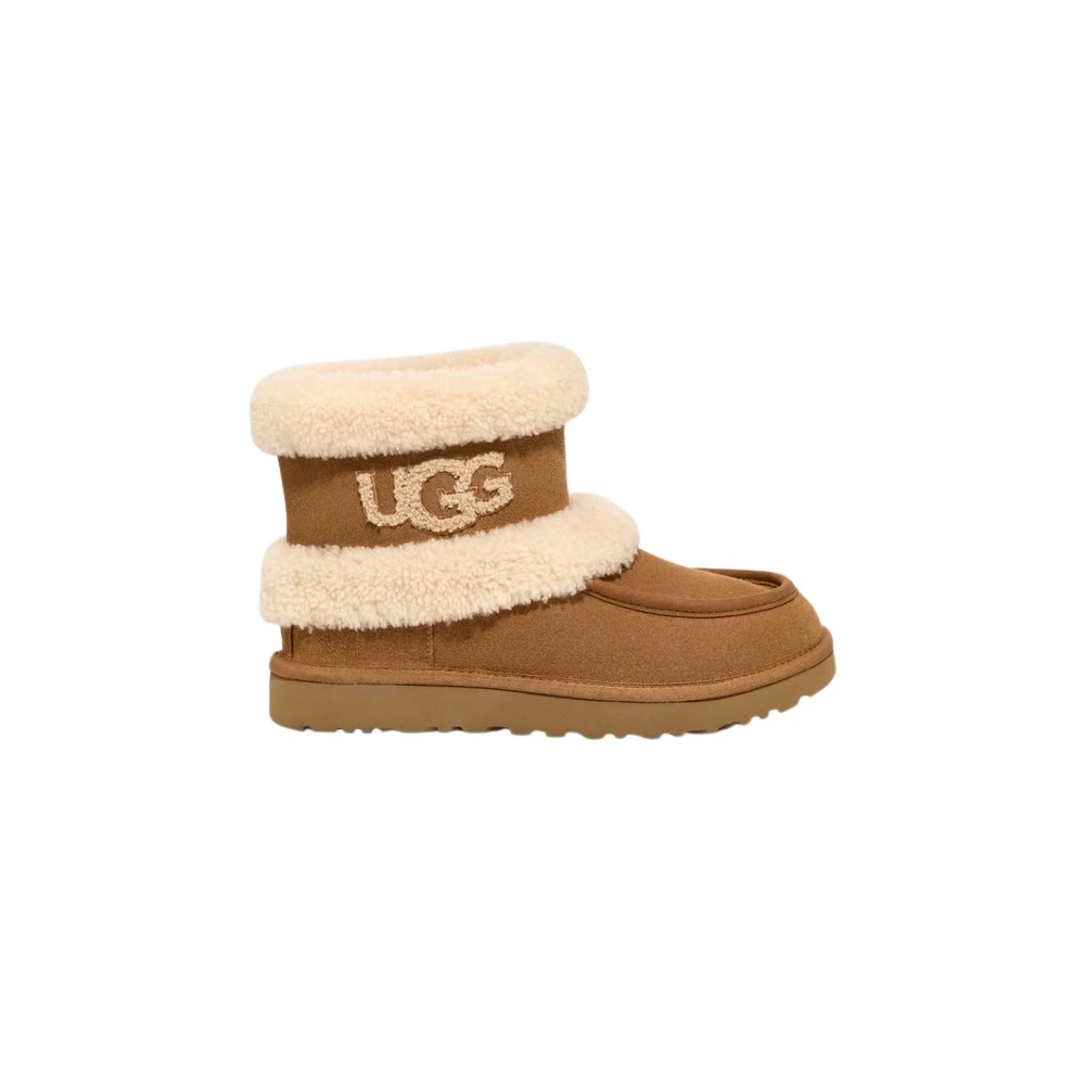 UGG Stiliga Fluffy Vinterstövlar Brown, Dam