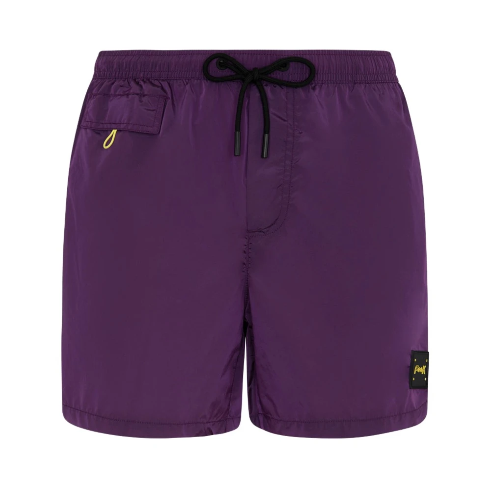 F**k Short Tinta Unita Purple Heren
