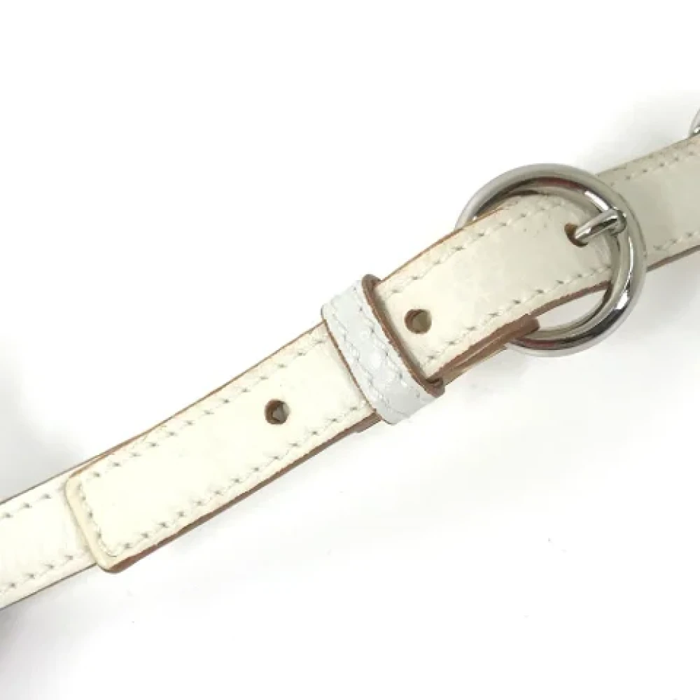 Salvatore Ferragamo Pre-owned Leather belts White Dames