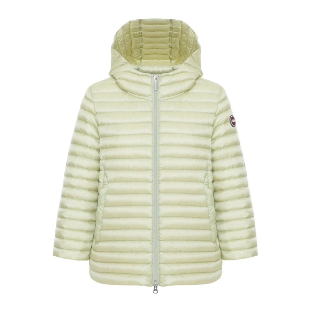 Colmar Green Cappa In Piuma Leggera Con Cappuccio - Female - Winter Jackets - M - Jackets
