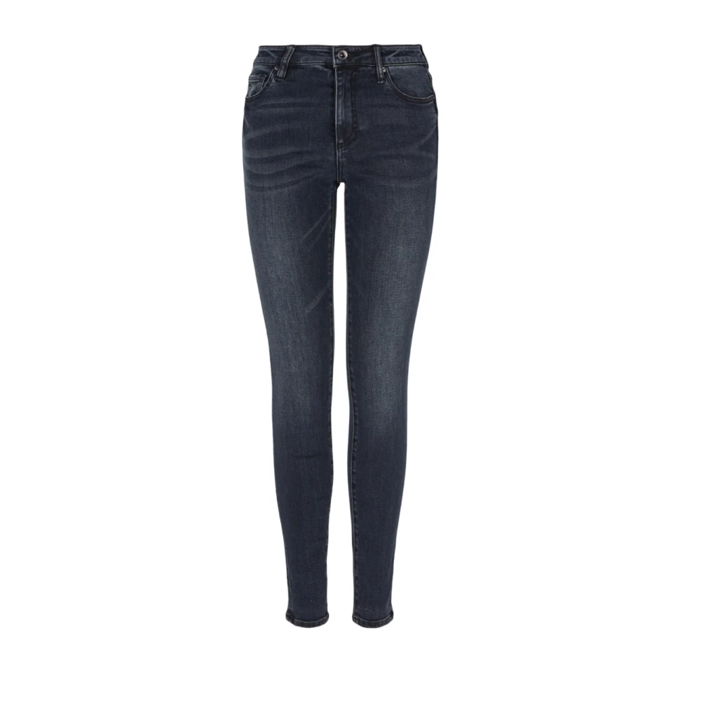 Armani Exchange Women's Blue Super Skinny Fit Jeans - Skinny Fit Jeans - W26 - Jeans