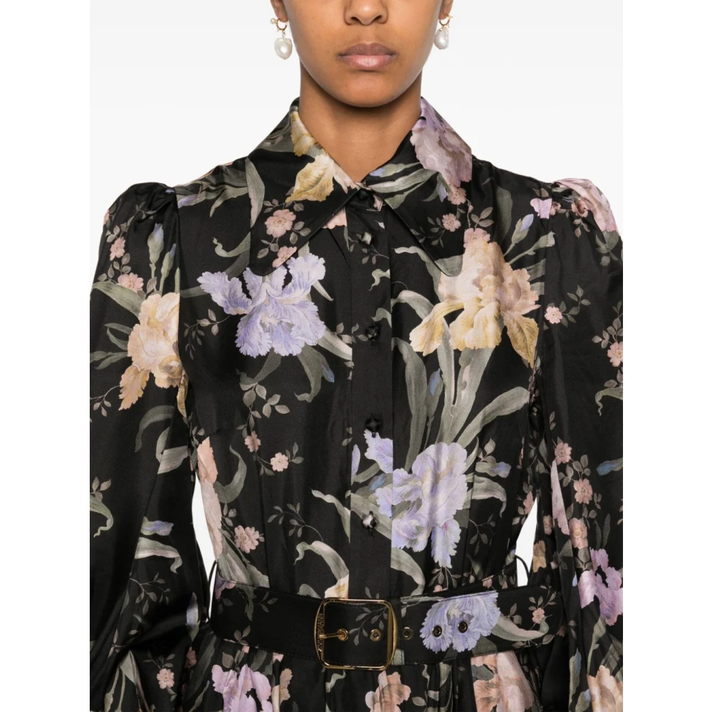 Zimmermann Eden Geriemde Mini Jurk Multicolor Dames