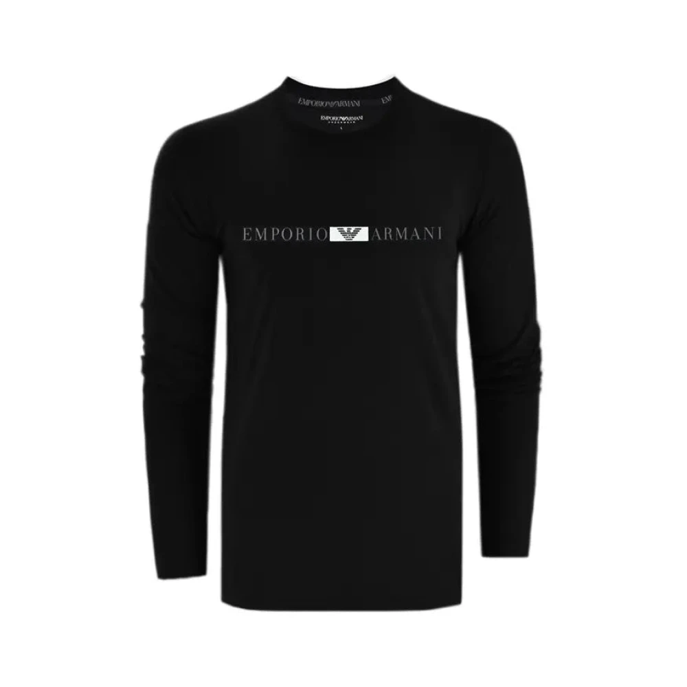 Emporio Armani Herren Schwarz Oberteile, K, Xlgröße: