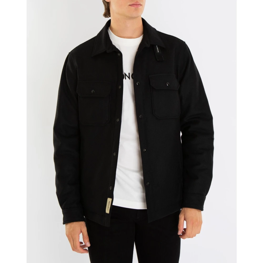 Woolrich Alaskan Wool Overshirt Black Heren