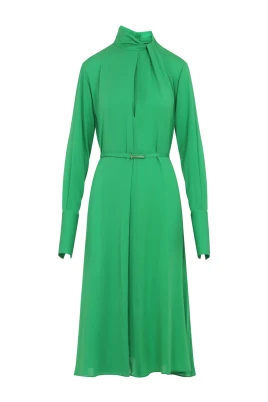 Washed Silk Midi Dress