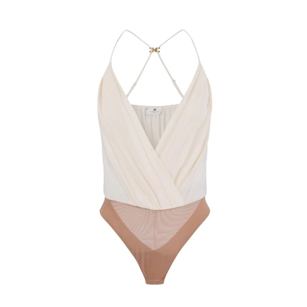 Elisabetta Franchi Women's Multicolor Full-Body, M, Viscose Georgette Bodysuit