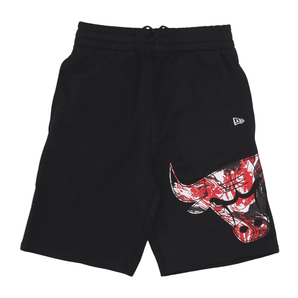 New era Chicago Bulls Grafische Tracksuit Shorts Black Heren