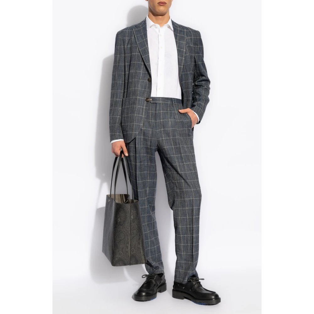 ETRO Linnen overhemd White Heren