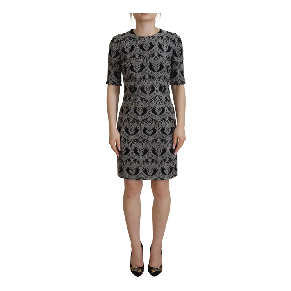 Dolce & Gabbana Women's Logo Detail Shift Bodycon Dress
