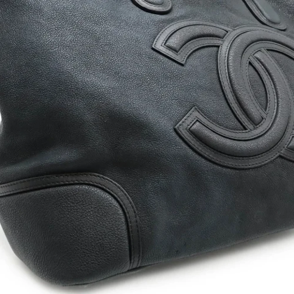 Chanel Vintage Pre-owned Fabric handbags Black Dames