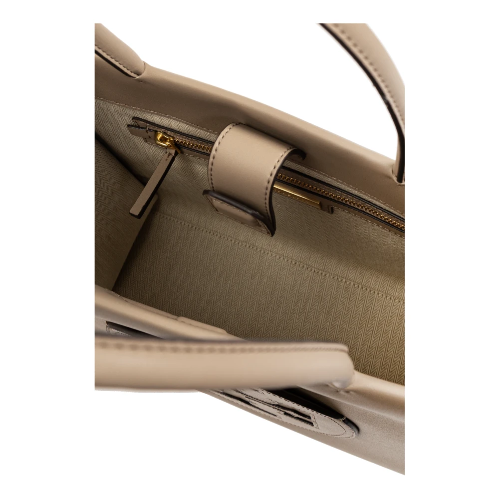 TORY BURCH `Ella Bio Small` Shopper Tas Beige Dames